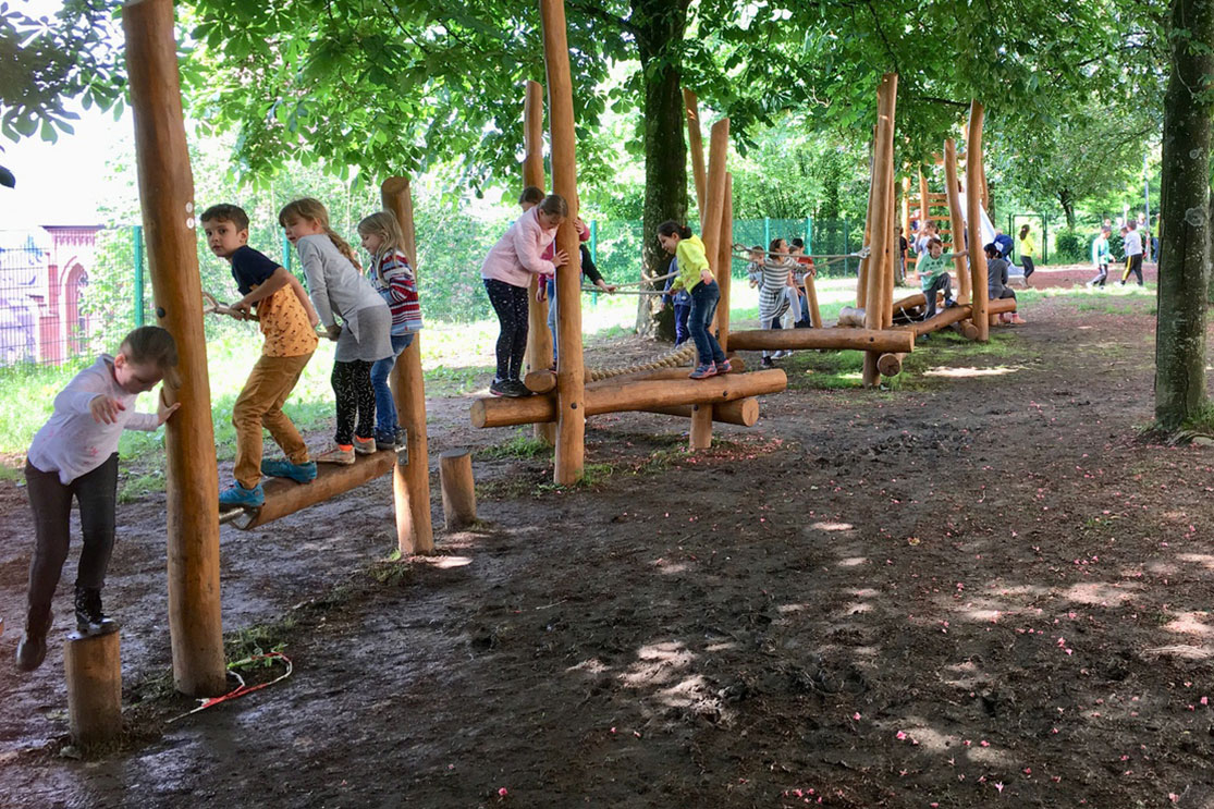 Eine Spiellandschaft entsteht